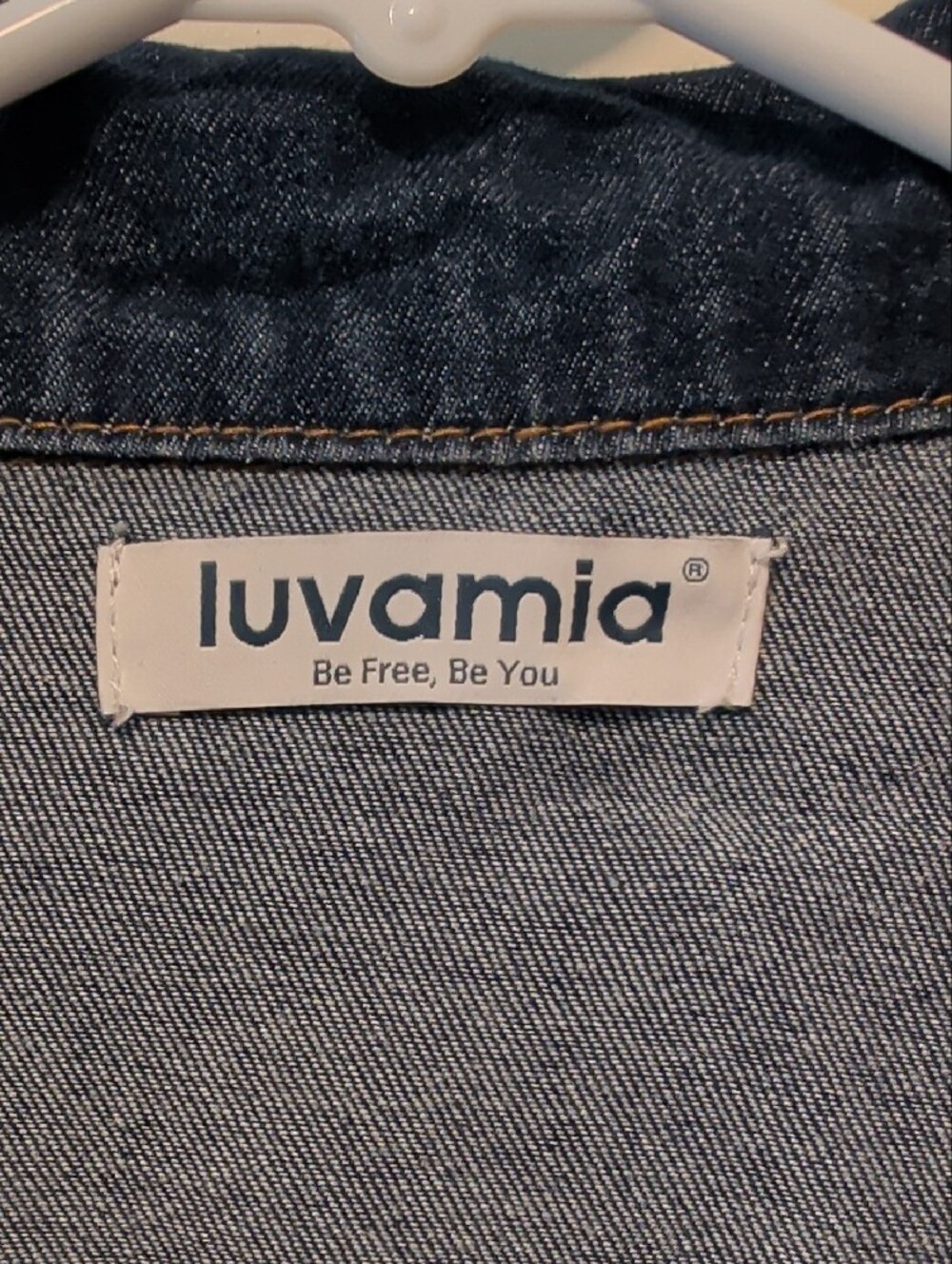 Women's Dark Blue Denim Shirt/Jacket Shacket - Picture 2 of 6